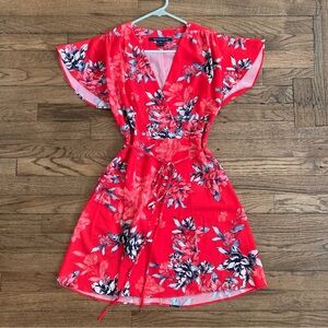 French Connection Red Floral Mini Dress